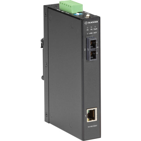 Black Box The Gigabit Industrial Media Converter Provides A Cost-effective Way To Add Fibe
