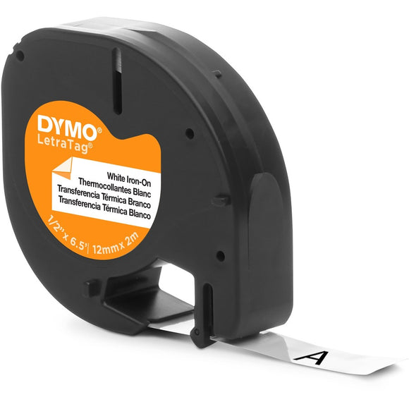 Dymo Dy Lt Iron 0.5inx6.5in 12mmx2m Blk/wht T
