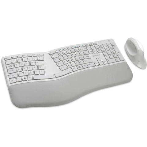 Kensington Computer Pro Fit  Ergo Wireless Keyboard And Mouse Gray