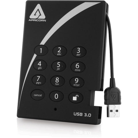 Apricorn, Inc. 2tb Ssd, Aegis Padlock Usb 3.0, 256b