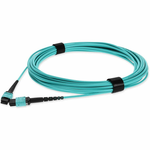 Add-on Addon 3m Mpo/upc To Mpo/upc Aqua Om4 Ofnp (plenum-rated) 12-strand Fiber Patch C
