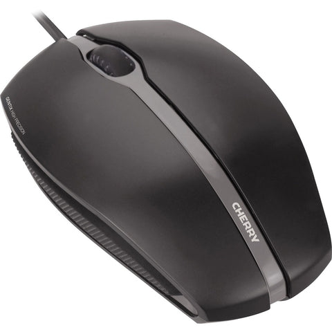 Cherry Americas Llc Gentix - Black Optical Mouse 1000 Dpi W/solid Rubber Sides 1.8 Meter Usb Cable,