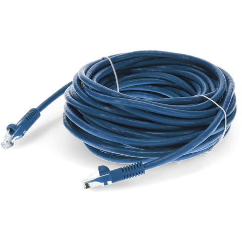 Add-on 30ft Blue Cat 6 Pvc Ethernet Cable Snagless Bubble Boot Rj-45 M/m
