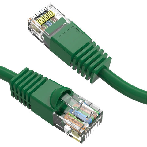Axiom 8ft Cat6 550mhz Patch Cable Clear-snagless Universal Boot (green)
