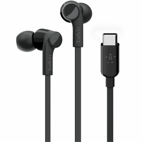 Belkin International Inc Usb-c In-ear Headphone Black - Soundform Wired Earbuds With Usb-c Connector Deli
