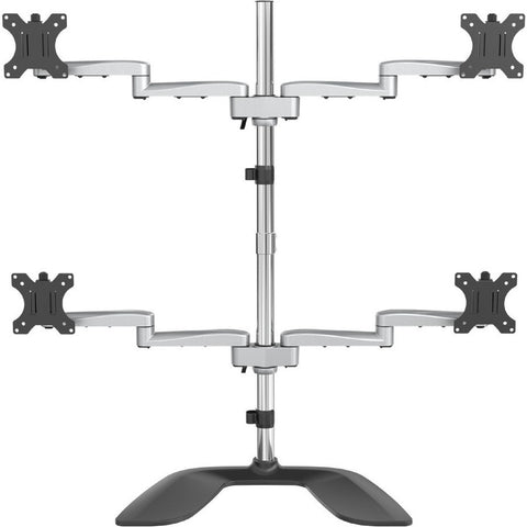 Startech Vesa 75x75/100x100mm Desktop Quad Monitor Stand (2x2) Supports 4 Displays Up To