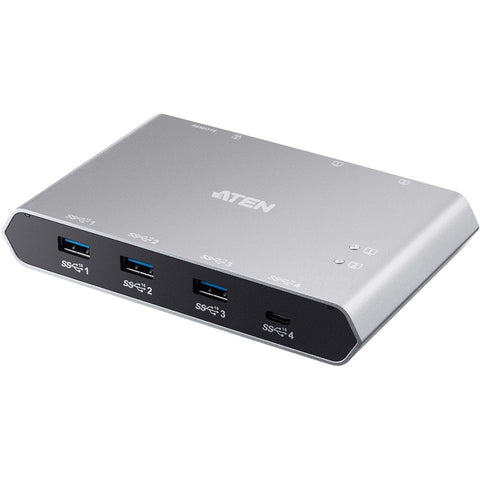 Aten 2-port Usb-c Sharing Switch With Power Pass Through