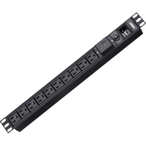 Aten 10 Outlets 20a Basic Pdu W/ Surge Protection