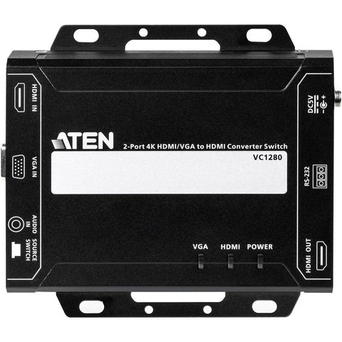 Aten 2-port 4k Hdmi/vga To Hdmi Converter Switch