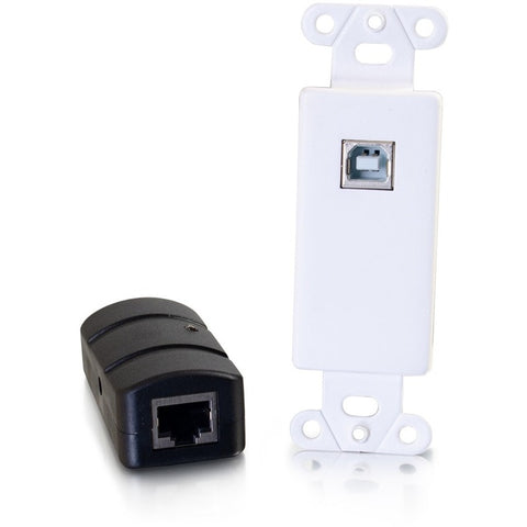 C2g Superbooster 1-port Usb 2.0 Over Cat6 Wall Plate To Box Extender - Up To 150ft -