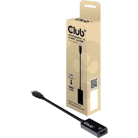 Club 3d B.v Mini Display Port 1.4 Male To Hdmi 2.0 Female 4k 60hz Uhd/ 3d Active Adapter - H