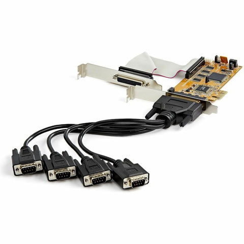 Startech 8-port Pci Express Rs232 Serial Adapter Card 16c1050 Uart 15kv Esd; Low Profile