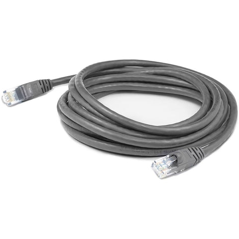Add-on 6ft Gray Cat 5e Pvc Ethernet Cable Snagless Bubble Boot Rj-45 M/m