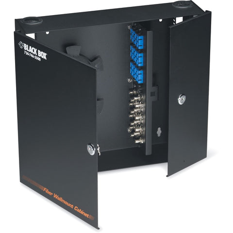 Black Box Wallmount Fiber Enclosure - Locking, 4-slot