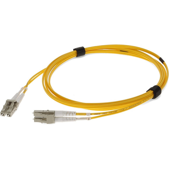 Add-on Addon 3m Lc To Lc Yellow Om3 Duplex Ofnr (riser-rated) Fiber Patch Cable