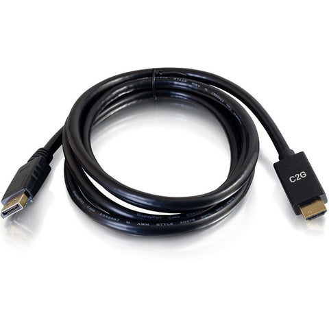 C2g 10ft Dp To Hdmi Cable 4k Passive Black