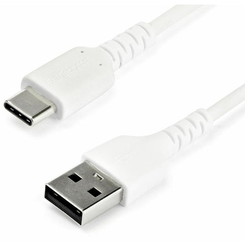 Startech Usb A To Usb C Charging Cable W/ Aramid Fiber Sheltering The Heavy Duty Cord Fro