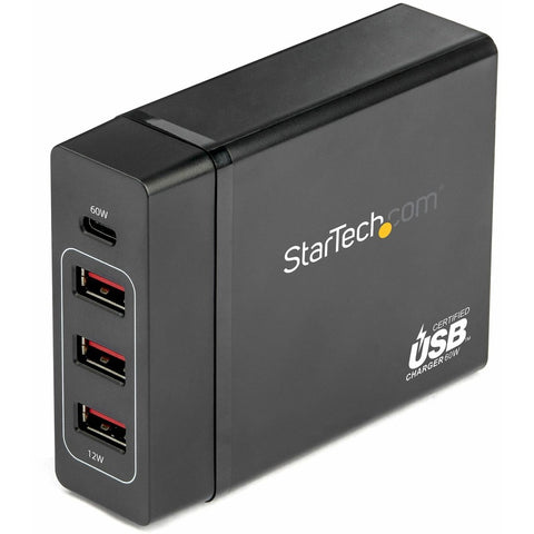 Startech 60w Usb-c Pd3.0 Universal Laptop Power Adapter Charging Hub - 3x Usb-a Ports (to