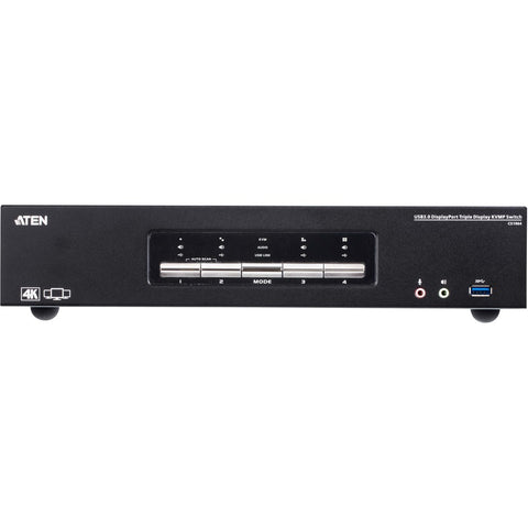 Aten 4-port Usb3.0 4k Displayport Triple Display Kvmp Switch