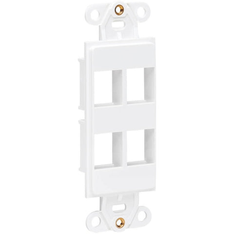 Eaton Tripp Lite Series Center Plate Insert, Decora Style - Vertical, 4 Ports, T