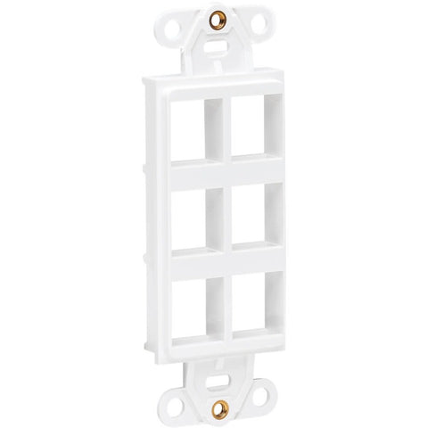 Eaton Tripp Lite Series Center Plate Insert, Decora Style - Vertical, 6 Ports, T