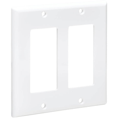 Eaton Tripp Lite Series Double-gang Faceplate, Decora Style - Vertical, White, T