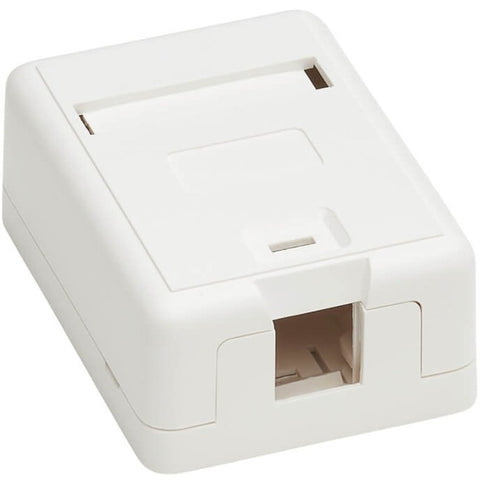 Eaton Tripp Lite Series Surface-mount Box For Keystone Jack - 1 Port, White, Taa