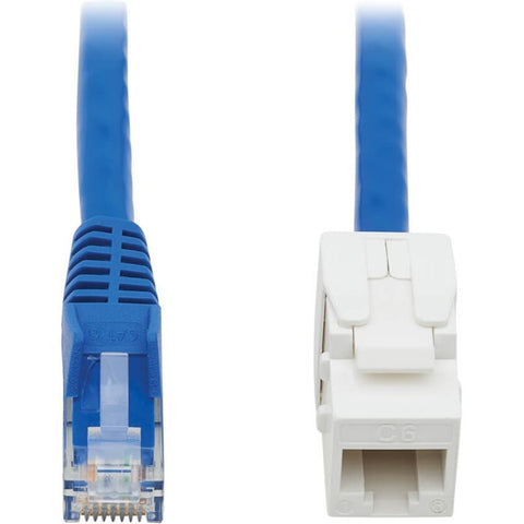 Eaton Tripp Lite Series Cat6 Keystone Jack Cable Assembly - Unshielded, Poe+, Rj