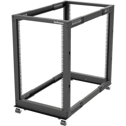 Startech 18u Open Frame Server Rack W/adjustable Mounting Depth Of 22in-40in & 35in Tall