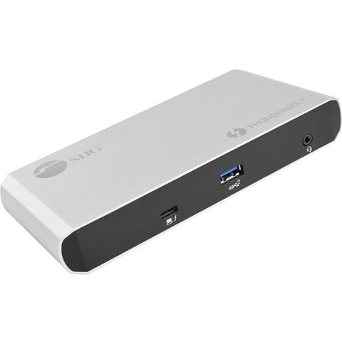 Siig, Inc. Usb-c Thunderbolt 3 40g Docking Station, Dual Displayport 4k 60hz, Usb-a 10gbps