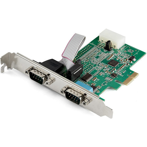 Startech 2-port Pci Express Rs232 Serial Controller Card 16950 Uart/asix Ax99100 - Bi-dir