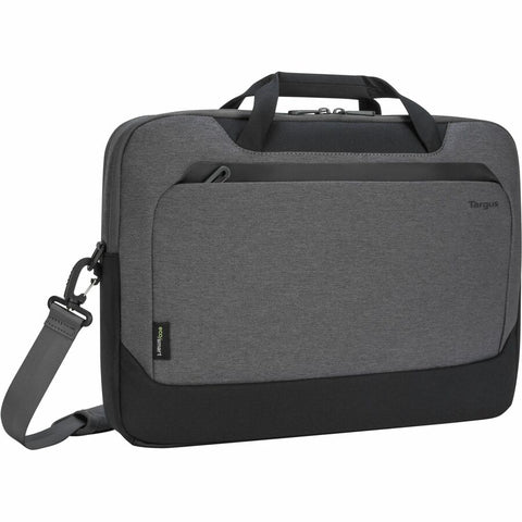 Targus 15.6 Cypress Briefcase With Ecosmart (light Gray) - Gray - Made From 20 Recycled