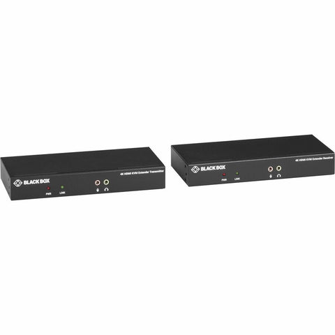 Black Box Kvm Extender Kit Over Catx - Single-monitor, Hdmi 4k30, Usb 2.0, Audio, Serial,