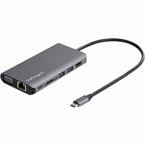 Startech 8-in-1 Usb-c Travel Dock W/ 4k 30hz Hdmi/vga, 2 Usb-a, Usb-c, Sd, Gbe, Headset/m