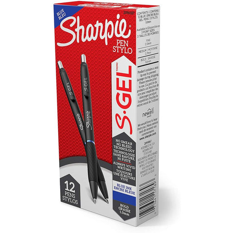 Dymo Sharpie Gel 1.0mm 12ct Box Blue