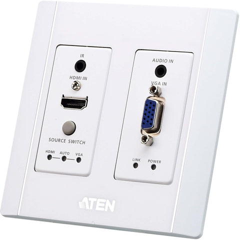 Aten Hdmiand Vga/audio  Hdbaset Transmitter Wall Plate Type With Poh