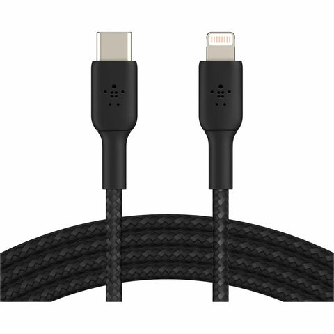 Belkin International Inc Boostcharge Braided Usb-c To Lightning Cable (2m / 6.6ft, Black)