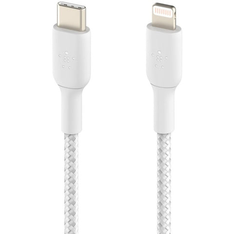 Belkin International Inc Boostcharge Braided Usb-c To Lightning Cable (2m / 6.6ft, White)