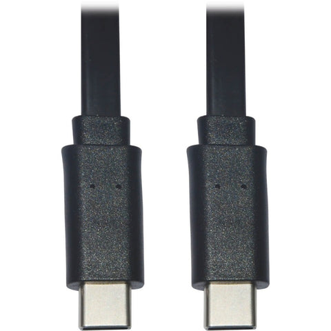 Eaton Tripp Lite Series Usb-c Flat Cable - Usb-c Left Connector - Male Left Gender - U
