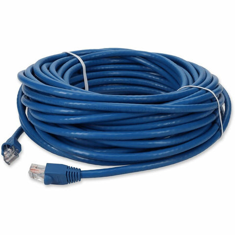 Add-on 100ft Blue Cat 6 Pvc Ethernet Cable Snagless Bubble Boot Rj-45 M/m