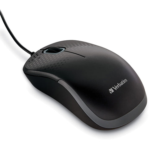 Verbatim Americas Llc Silent Corded Optical Mouse - Black