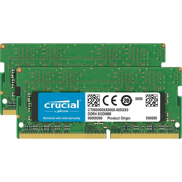 Micron Crucial 64gb Kit (2x32gb) Ddr4-3200 Sodimm Cl22 (16gbit)