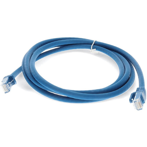 Add-on 6ft Blue Cat 6a Pvc Ethernet Cable Snagless Bubble Boot Rj-45 M/m
