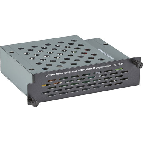 Black Box Power Supply - 4-slot, 44w, 20-72vdc, Low-voltage, Gsa, Taa, 45 Day Standard Ret
