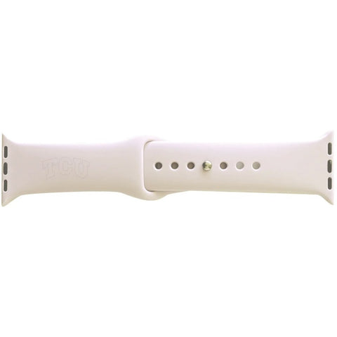 Centon Electronics Texas Christian University V2-apple Watch Wrist Band, 42-44mm, White Matte, Clas