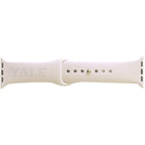Yale University Silicone Apple Watch Band, 42-44mm, White Matte, Classic V1