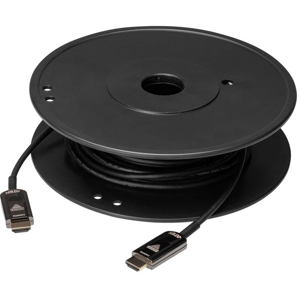 Aten True 4k Hdmi Active Optical Cable (true 4k@10m)  - Hdmi Left Connector - Male Le