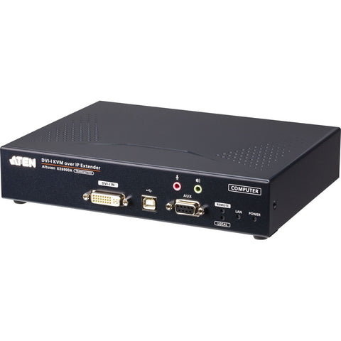 Aten Usb Single Link Dvi-i Single Display Kvm Over Ip Transmitter With Audio & Serial