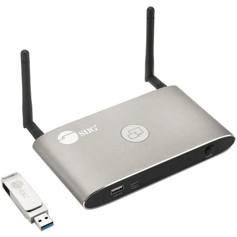 Siig, Inc. Dual View Wireless Presentation, Sharing Laptop, Tablet, Smart Phone Up To 16 De