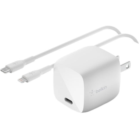Belkin International Inc Wch001dq1mwh-b6 - Boostcharge 30w Usb-c Gan Wall Charger + Usb-c Cable - 30w Out